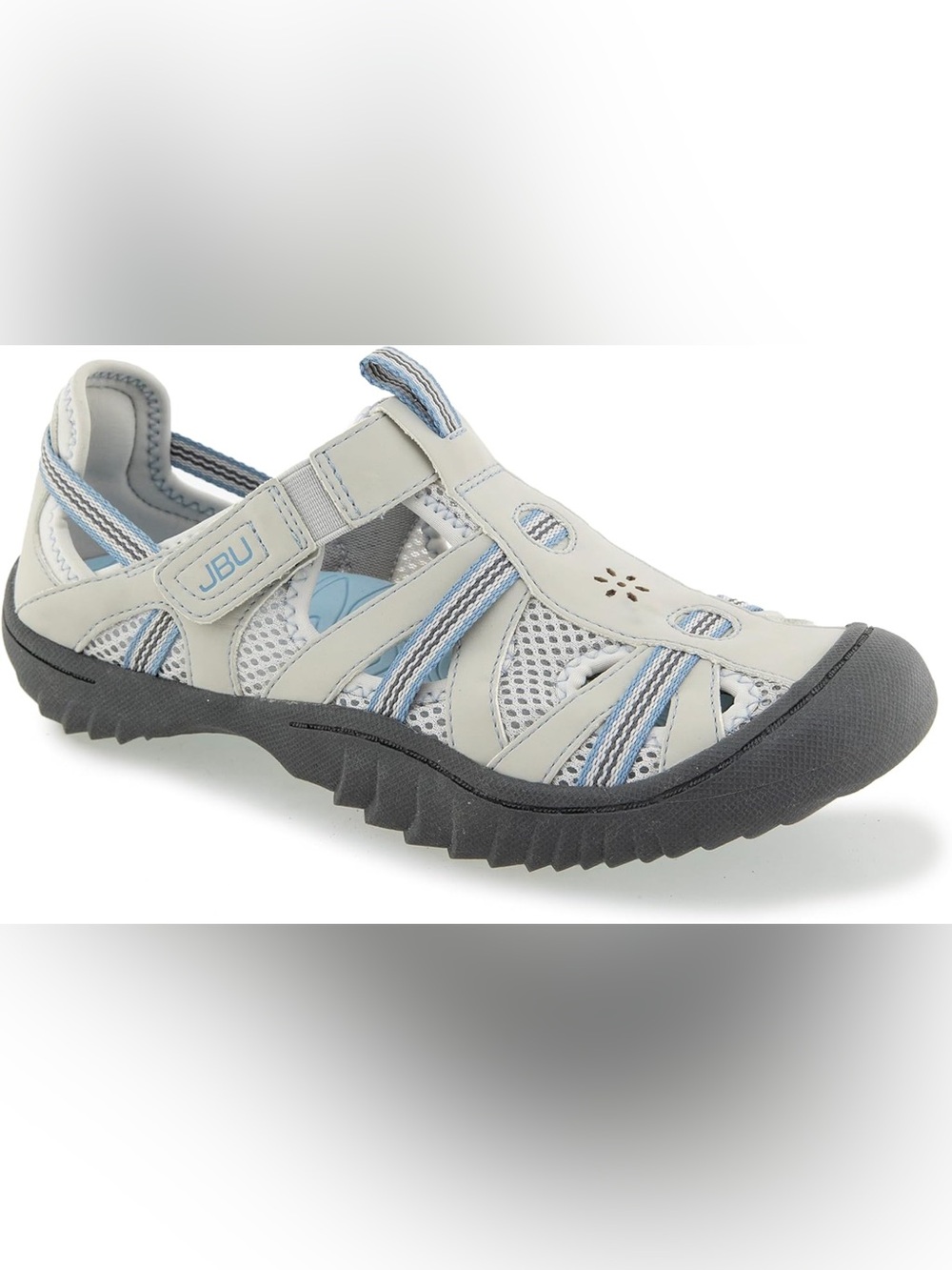 JBU by Jambu Women's Regional Water Ready Casual Sneaker - Light Grey/Stone Blue